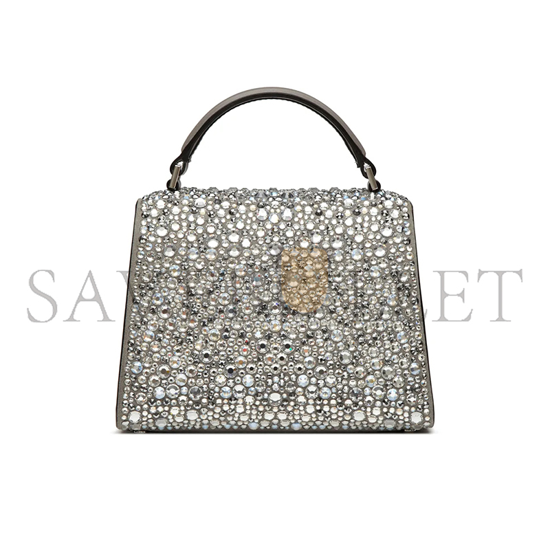 Va1e*ntin0 mini vsling handbag with sparkling embroidery xw2b0g97vff72a (19*13*9cm)